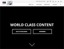 Tablet Screenshot of kmplusmedia.com